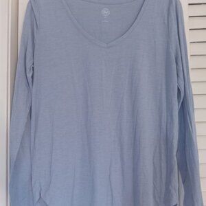 NWOT light blue long sleeve top Size M